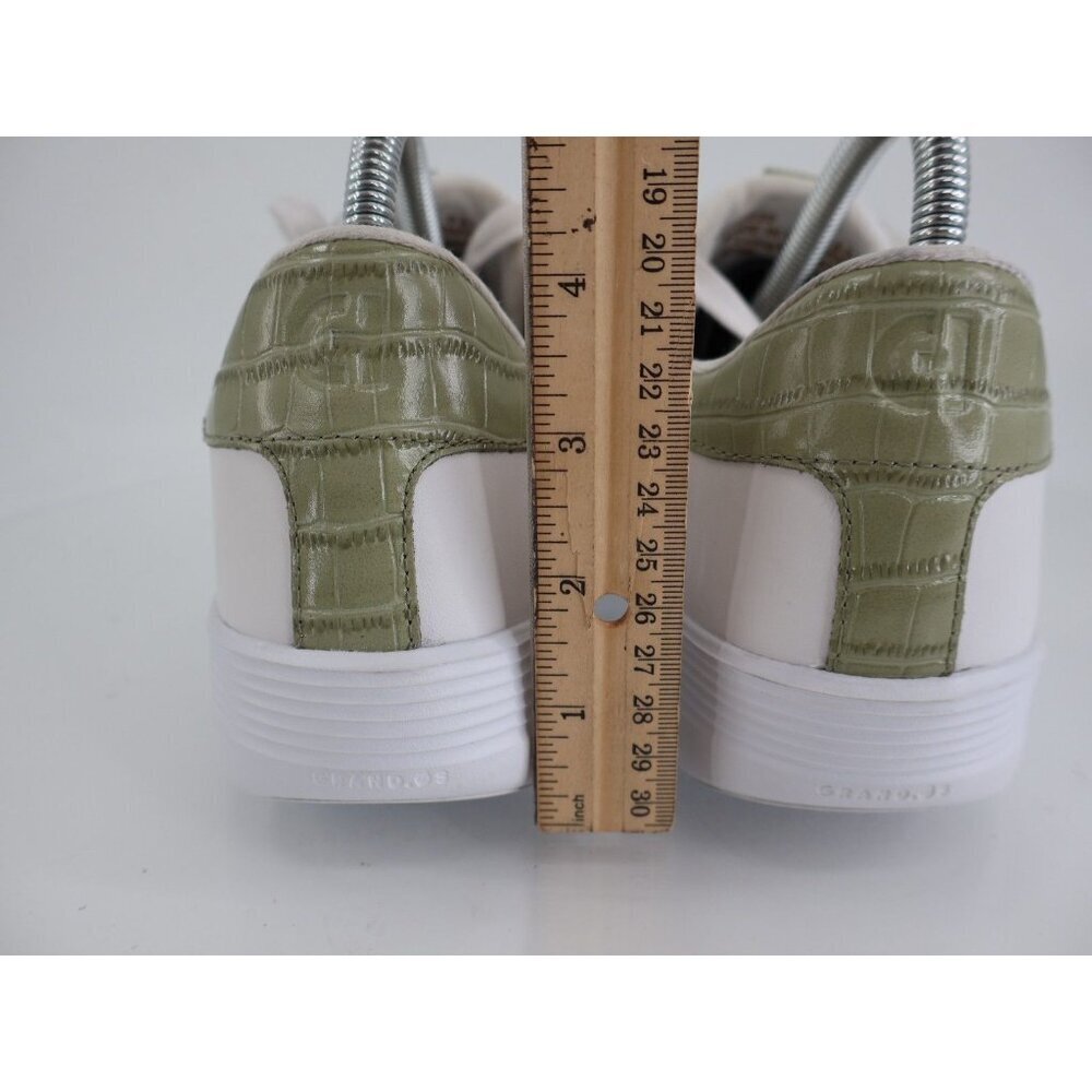 Cole Haan Women 8.5 C Wide Grand Crosscourt Joy Platform Sneaker White Leather - Picture 8 of 12